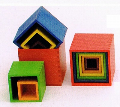 楽天市場】ジーナ社 sina ミニ箱積木 色 F2-7b : 木のおもちゃ