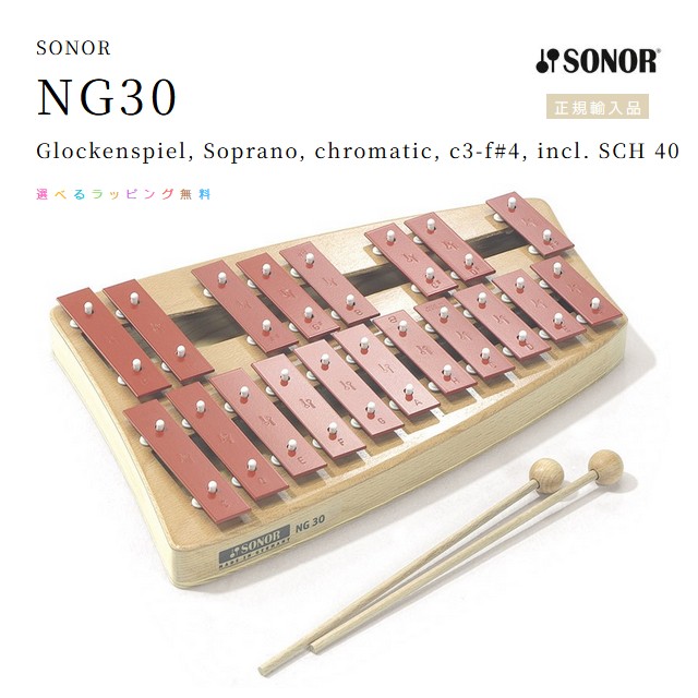 楽天市場】ゾノア社 二段メタルフォンNG30 鉄琴 グロッケン ZONOR