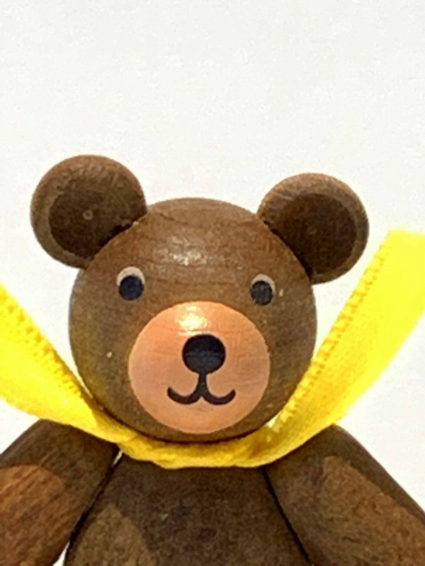 ザイフェンリヒャルド・グレイサー木製のテディベア(手足の動くクマ)ブラウンエルツ地方クリスマスギフト