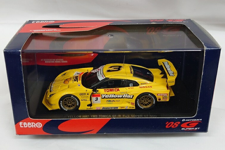 楽天市場】1/43 エブロ EBBRO Super GT 500 YELLOW HAT YMS TOMICA GT