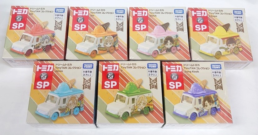 ドリームトミカ SP TinyTAN コレクション 全7種セット （ RM・Jin・SUGA・j-hope・Jimin・V・Jung Kook） タカラトミー