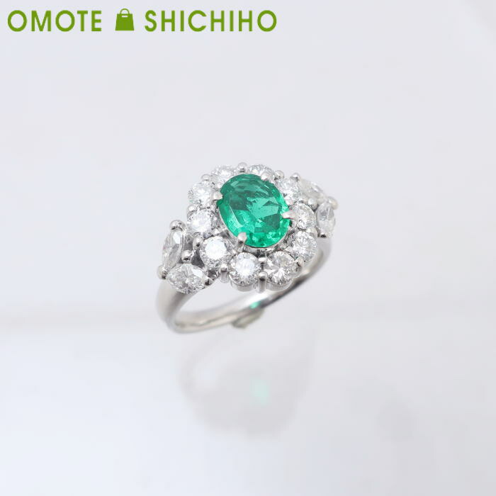 りんちゃん★2.78ctエメラルドダイヤモンドヴィンテージリング指輪13 りんちゃん☆2.78ctエメラルドダイヤモンドヴィンテージリング指輪13