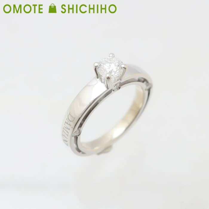 DAMIANI ダミアーニ D･SIDE ディサイド ダイヤモンド リング 9号 #9 750 K18 WG ホワイトゴールド D:0.40ct Fカラー VS2クラス ベリーグッド GIAレポート付 Dサイド ディ サイド 一粒 指輪 レディース ジュエリー エンゲージ 美品 【中古】
