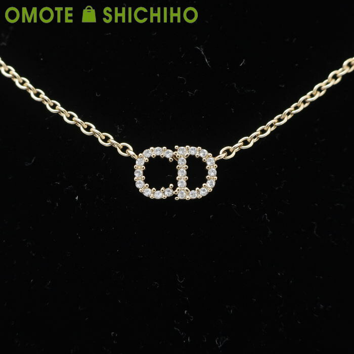 美品 Dior ネックレス ゴールド クレールディー リュヌ CDロゴ 現行品 Christian Dior ディオール DIOR ネックレス レディース Clair D