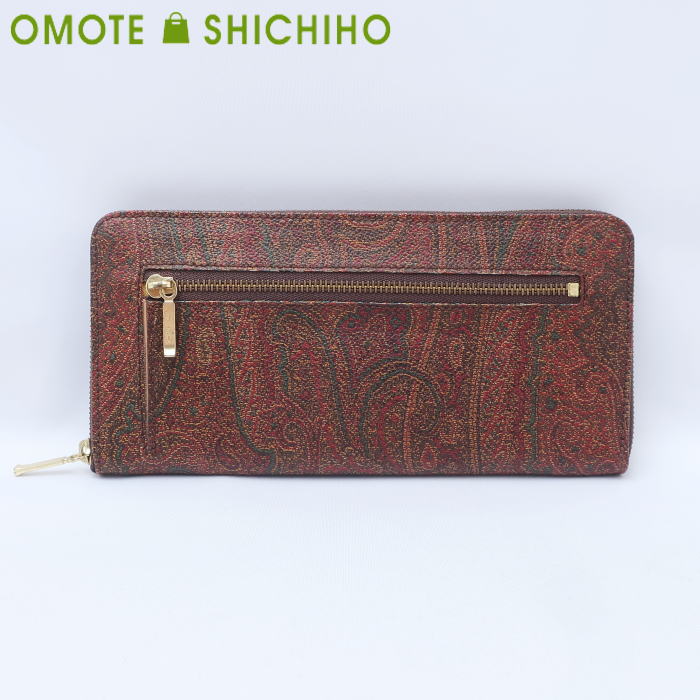 【美品】ETRO エトロ 長財布 レザー 総柄 ETRO - □新品同様□ ETRO エトロ マルゴット レザー ペイズリー