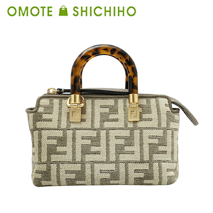 【大売り出し！】【未当て嵌める品】FENDI フェンディ バイザウェイ ミニ 2way ハンドバック ショルダーバッグ フェルト ズッカ ベージュ 8BS067 べっ甲風 レディース 秋 冬158,000円→143,000円に割り引きしました！【中古】