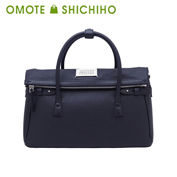 【未当て嵌める品】 Maison Margiela メゾンマルジェラ 5AC パン種 酉の方角 2way ハンドバック ショルダーバッグ ゴートレザー 米国海軍 紺 SB2WD0076 メンズ レディース【中古】