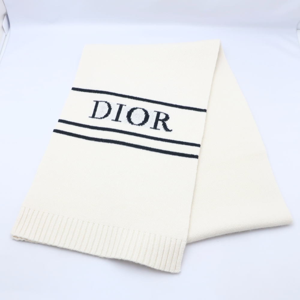 Dior ディオール マフラー メンズ ホワイト ストール ハート