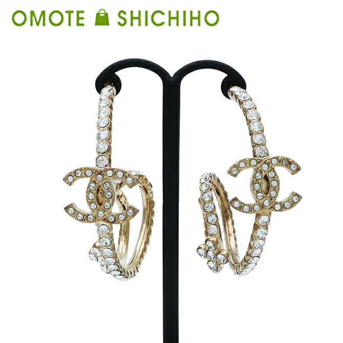 楽天市場】質屋 シャネル CHANEL フープピアス ココマーク 星 ライン