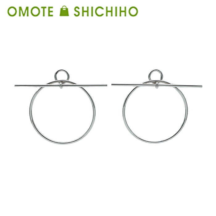 HERMES エルメス ループ エシャペ MM ピアス Ag925 SV シルバー レディース アクセサリー ジュエリー 両耳用 美品 【中古】