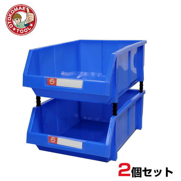 楽天市場】12個セット 連結パーツボックス（Mサイズ） X-2 赤色/工具箱 アイテム収納ケース 部品 コンテナ ボックス ツール ビス 整理整頓 ネジ  : 男前ツール