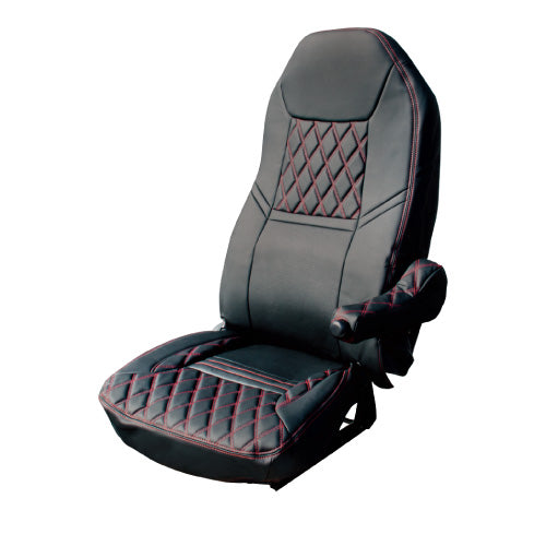 メーカー直送 ジェットイノウエ シートカバーCOMBI NEWスーパーグレート用 ブラック/赤糸 595338 ※代引・返品不可