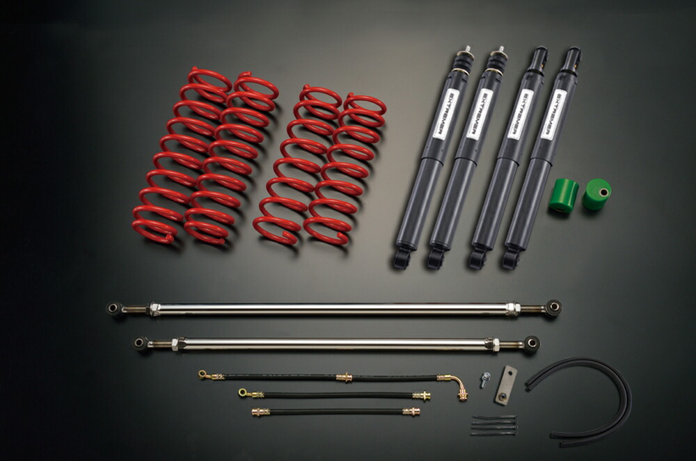 メーカー直送 モーターファーム FARM サスペンションセット JB23/33/43 【 EXTREMER BLACK SSEXBK 2インチ 】 ※代引不可・返品不可