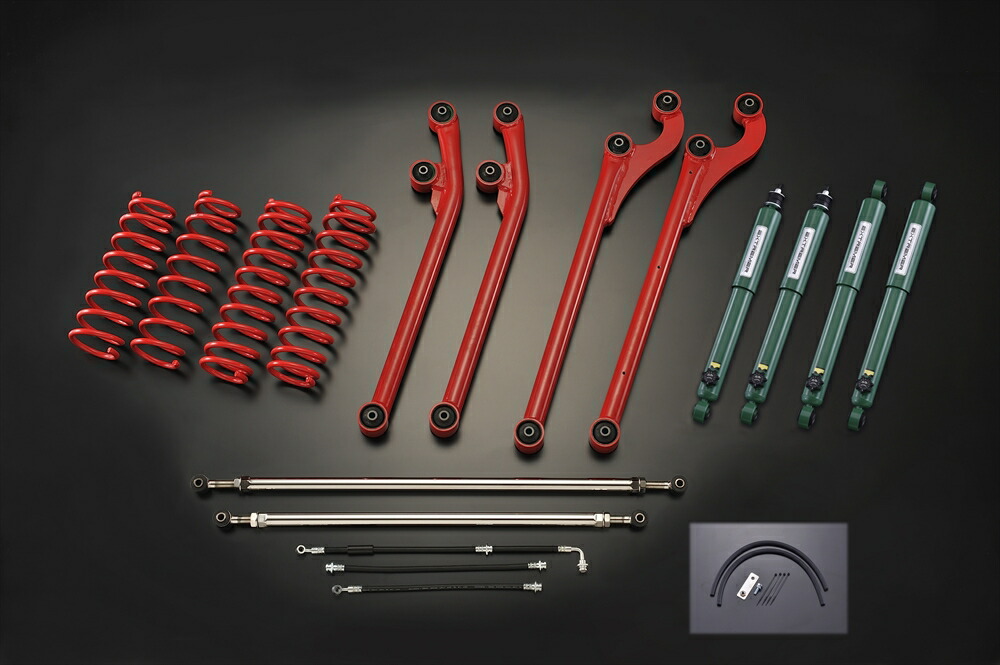メーカー直送 モーターファーム FARM サスペンションセット JB23/33/43 【 SSPROEX セット 3インチ】 ※代引不可・返品不可｜男前ツール