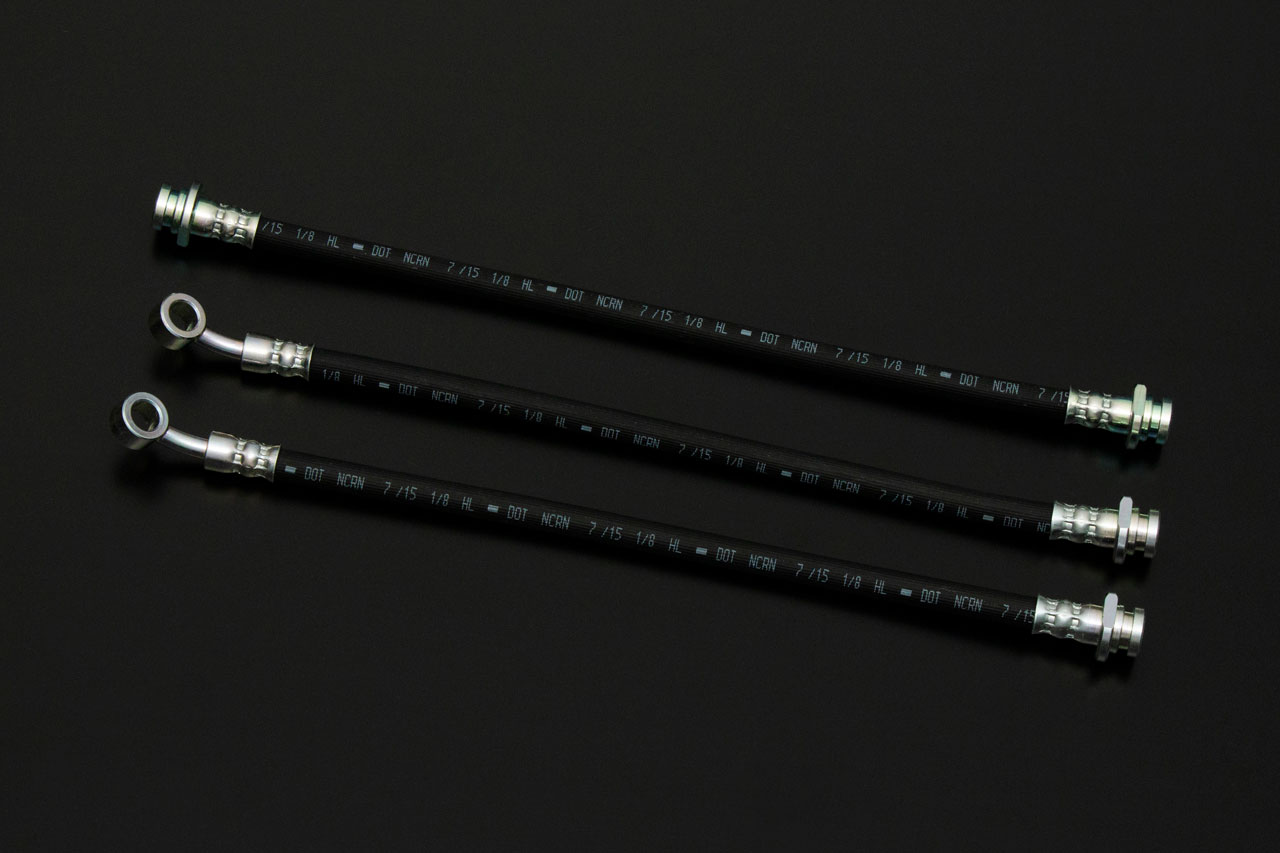 メーカー直送 モーターファーム ジムニー　JA11 専用 100ｍｍロングブレーキホース　SET ※代引不可・返品不可