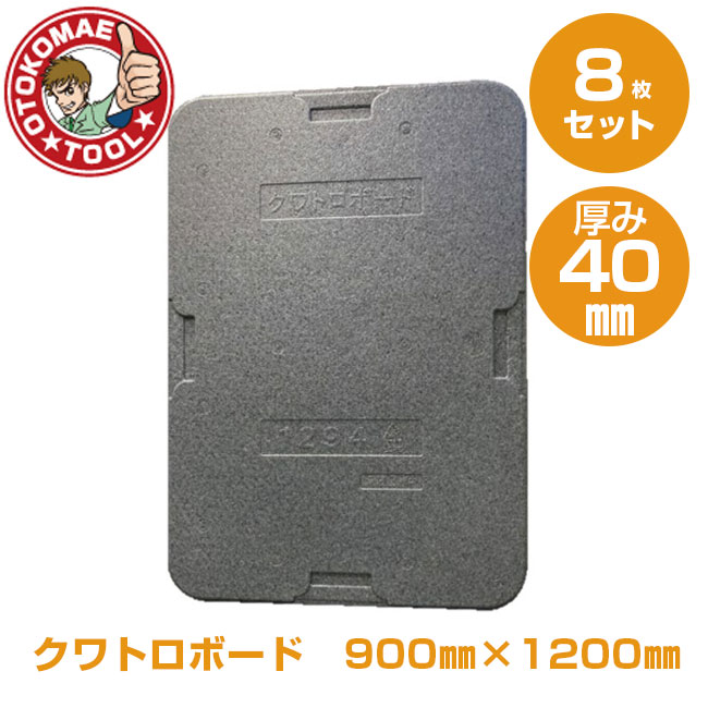 メーカー直送・8枚セット/クワトロボード 40mm×900mm×1200mm