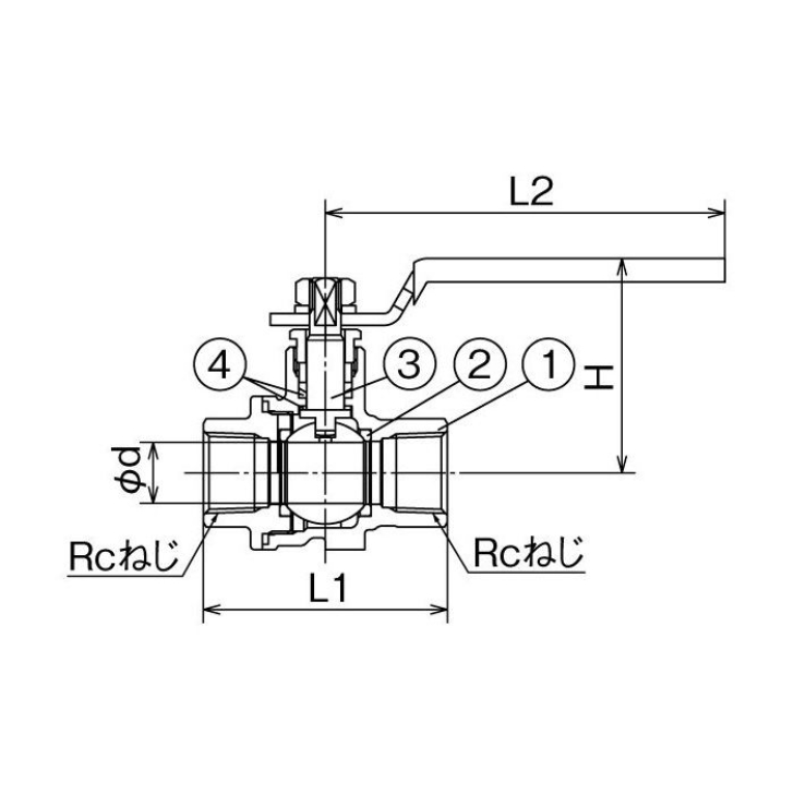 オンダ製作所 Sbff2 50 Sus ボールバルブ Rc2 フルボア レバーハンドル Sus304系 Hsv Vvm Nl