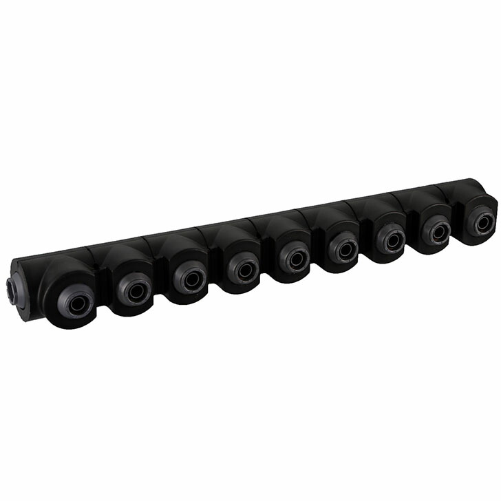 オンダ製造所 WHSU1-AE10 回転させるヘッダー・ウレタン保温材付 IN側13A（PEX・PB）×1口 OUT側13A（PEX・PB）×9口 ダブル鍵を掛ける合わせ目