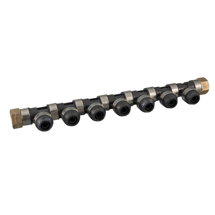 オンダ製造所 WH1-5509 回転させる見出し IN側Rc3/4×1口 OUT側Rc3/4×1口+13A（PEX・PB）×7口 ダブル鍵を掛ける合わせ目 DIY・工具-配管工具-花・ガーデン・DIY