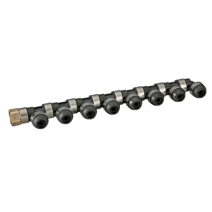 オンダ製造所 WH1-5E09 回転させる見出し IN側Rc3/4×1口 OUT側13A（PEX・PB）×8口 ダブル鍵を掛ける合わせ目