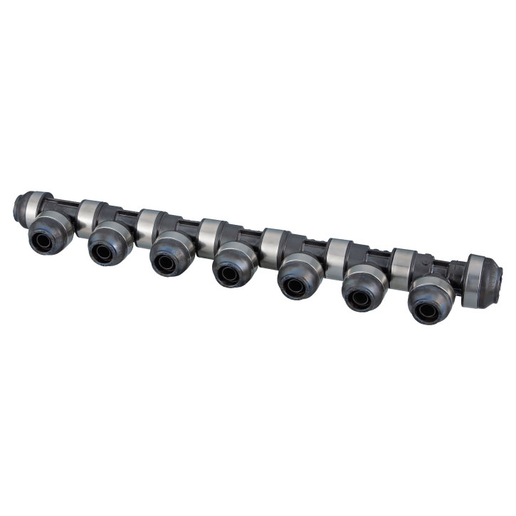 オンダ製作所　WH1A-BA09　樹脂ヘッダー　IN側16A（PEX）×1口　OUT側13A（PEX・PB）×8口　ダブルロックジョイント