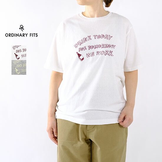 オーディナリーフィッツ ordinary fits レディース 刷り上げるプルオーバー DRINK TODAY CS036 ユニ一発やる＊貨物輸送無料＊《即日送りとどける》2026\u0027春夏