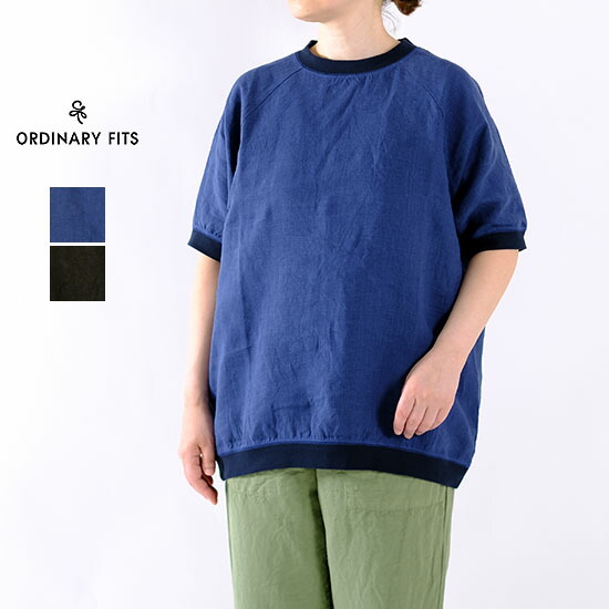 オーディナリーフィッツ ordinary fits レディース リネン ラグラン ティーシャツT LINEN RAGLAN PULLOVER TEE SH025＊貨物輸送無料＊《即日送りとどける》2026\u0027春夏