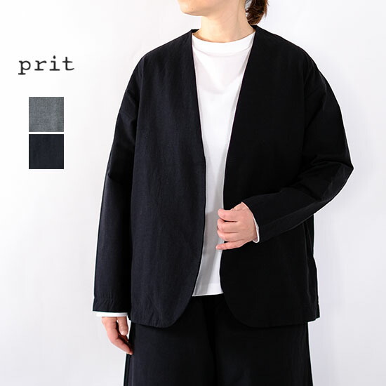 楽天市場】プリット prit 綿麻ストレッチ トッパージャケット P81633