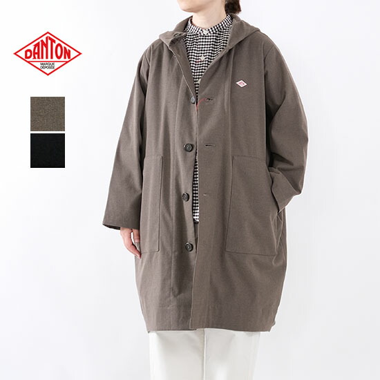 楽天市場】ダントン/DANTON ウールブークレ シングルロングコート WOOL