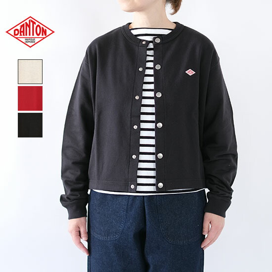 ダントン DANTON レディース コットンテリー クルーネックカーディガン DT-C0405 CIN＊送料無料＊《即日発送》2026’春夏