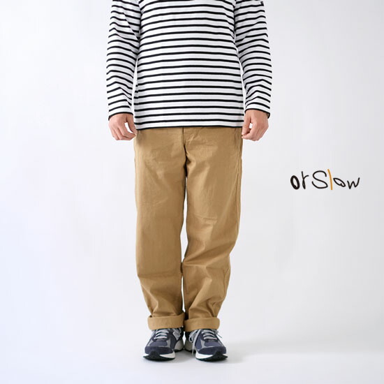 オアスロウ orSlow メンズ フレンチ ワーク パンツ ユニセックス カーキ FRENCH WORK PANTS 03-5000-40＊送料無料＊《即日発送》2026'春夏