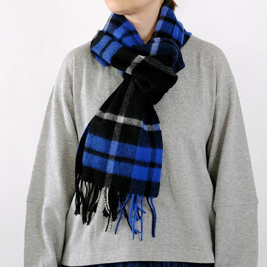 ツイードミル TWEEDMILL チェック ラムズウール マフラー 25-190＊送料無料＊《即日発送》