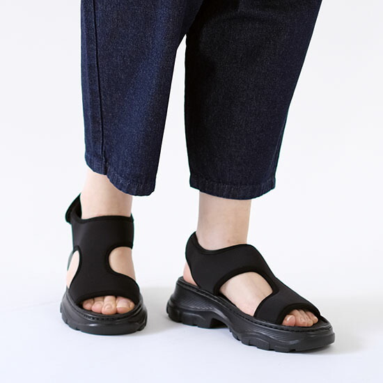 最終プライス♪ファイナルセール!SALE!40%OFF!! モヒ MOHI 厚底 バックストラップ ベルクロサンダル GU2-8122-2-LY＊送料無料＊《即日発送》【返品不可】