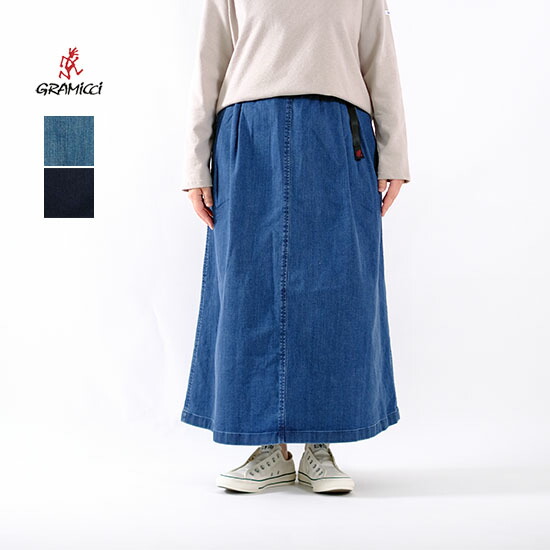 グラミチ Gramicci ストレッチデニム ロングフレアスカート STRETCH DENIM LONG FLARE SKIRT GLSK6-SJP006 ＊送料無料＊《即日発送》2026’春夏