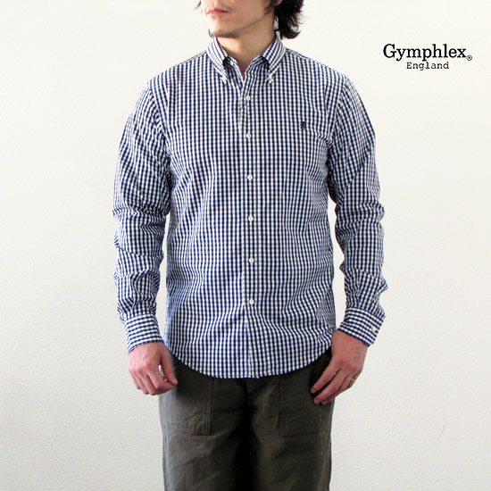 楽天市場 Gymphlex ジムフレックス メンズ ギンガムチェック ボタンダウン 長袖シャツ J 0643tss 送料無料 即日発送 Ydkg Ms あす楽対応 Oneday Online Shop