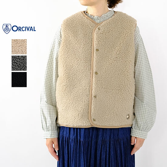 楽天市場】オーシバル ウールボア フードベスト (OR-A0234 WBA) WOOL