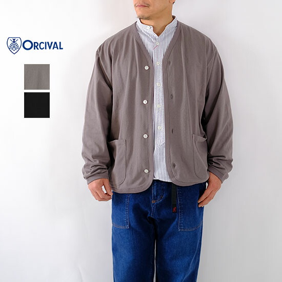 オーシバル ORCIVAL メンズ 綿織物 Vのど首ジレー OR-C0523 PEY＊貨物輸送無料＊《即日送りとどける》2026\u0027春夏