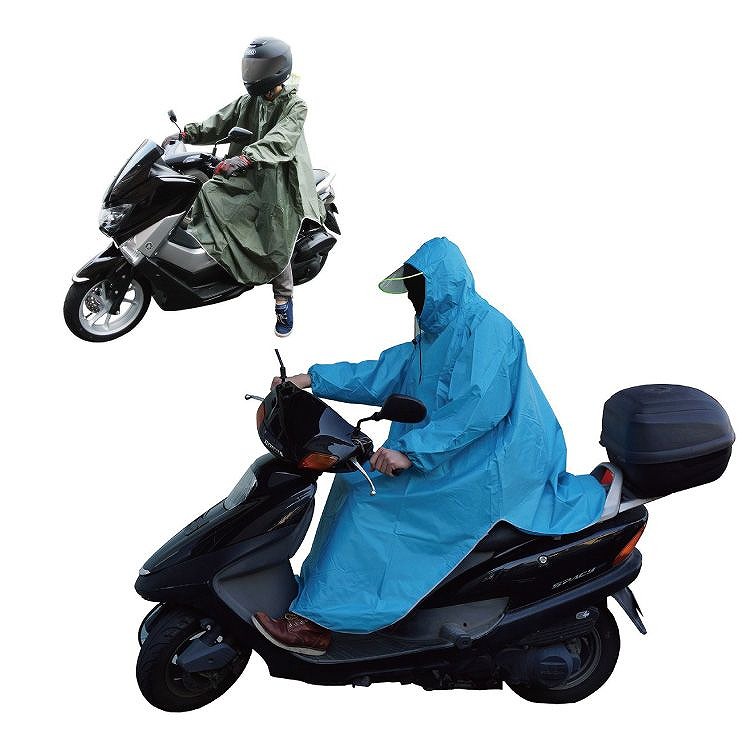 楽天市場 極厚 レインポンチョ レディース メンズ バイク 自転車 原付 スクーター フリーサイズ レインコート レインウェア 雨ガッパ Pr Rain Poncho One Daze