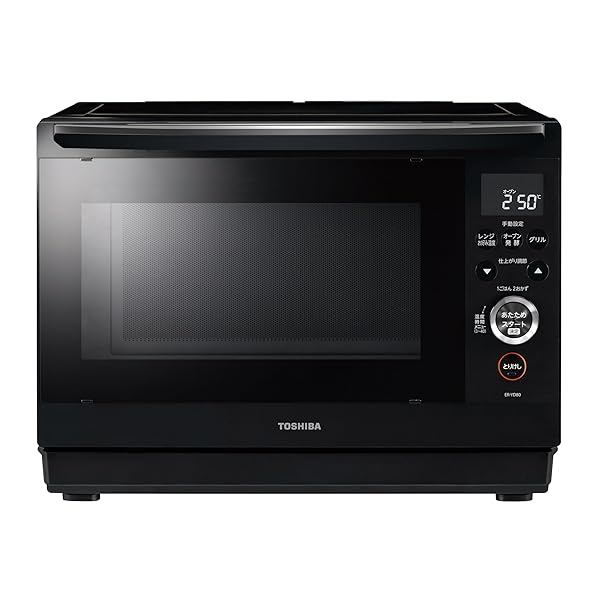 TOSHIBA(東芝) スチームオーブンレンジ 石窯学生寄宿舎 26L ER-YD80(K) 白いこと 250℃ 1段膳立て 木目細か