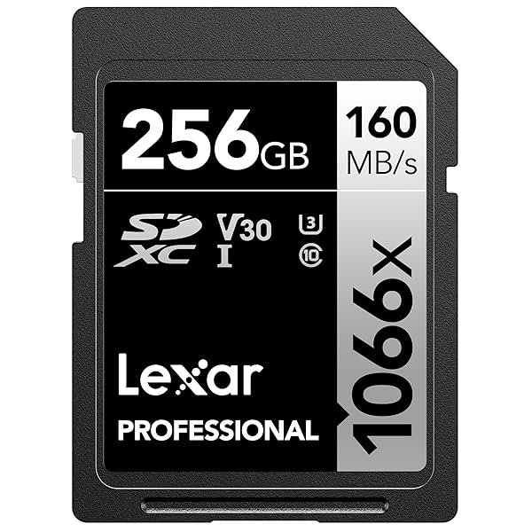 Lexar 256GB Professional 1066x SD歌留多 UHS-I C10 U3 V30 盛りだくさん固定ディスク 4K 最大限度160MB/秒読み取りSDXC記憶装置歌留多