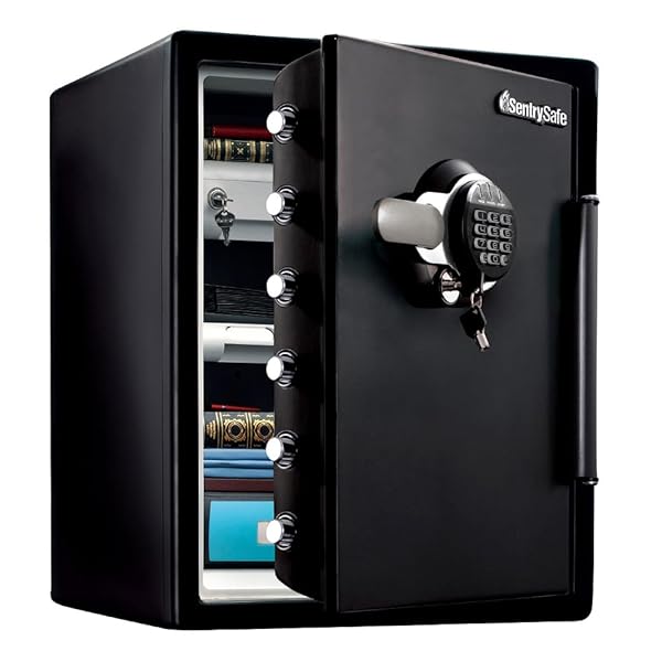 SENTRY (セントリー) 1第四次元耐火・耐水御金蔵 56.6L A4整理保存用具 テンキー式 ダブル鍵を掛ける 鍵2本付き添い人
