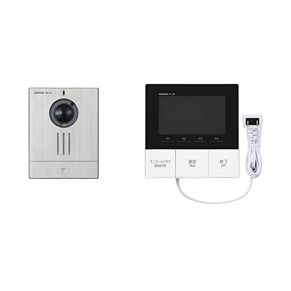 アイホン 4.3型モニターワイヤレステレビドアホン スノーホワイト KR-77