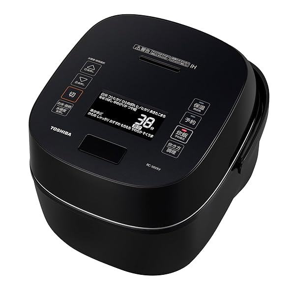 TOSHIBA(東芝) 炊飯器 炎匠炊き 5.5合 RC-10VXV(K) グランブラック 無意味さ翦断応力IHジャー炊飯器 大射撃能力