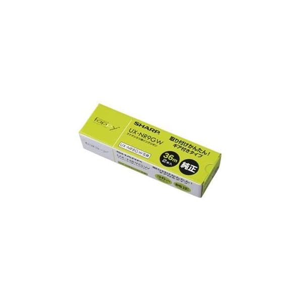（まとめ）小ざかしい ファックス用インクリボンA4幅 36m巻 UX-NR9GW 1箱(2本) 【×2仕掛ける】