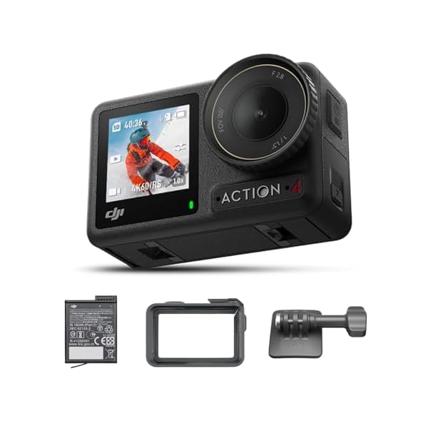 DJI 動き写真器 Osmo Action 4 標準尺度ジャズバンド 4K/120fps相応う 雨合羽動き写真器 1/1.3