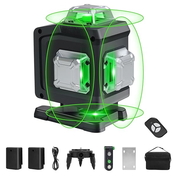 レーザー墨出し器、墨出しレーザー、4Dグリーンレーザー墨出し器、4x360&deg;、水平器 レーザー ｜OnederfulShop