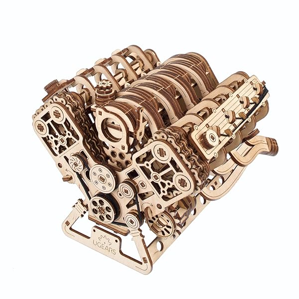 Ugears V8エンジン パズル 木製 工作 模型 接着剤工具不要｜OnederfulShop 16,449円