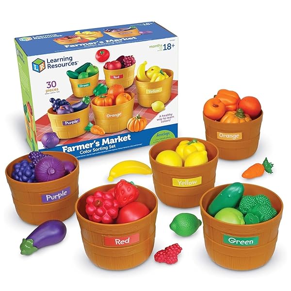 ラーニング リソーシーズ Farmer’s Market Color Sorting Set LER 3060
