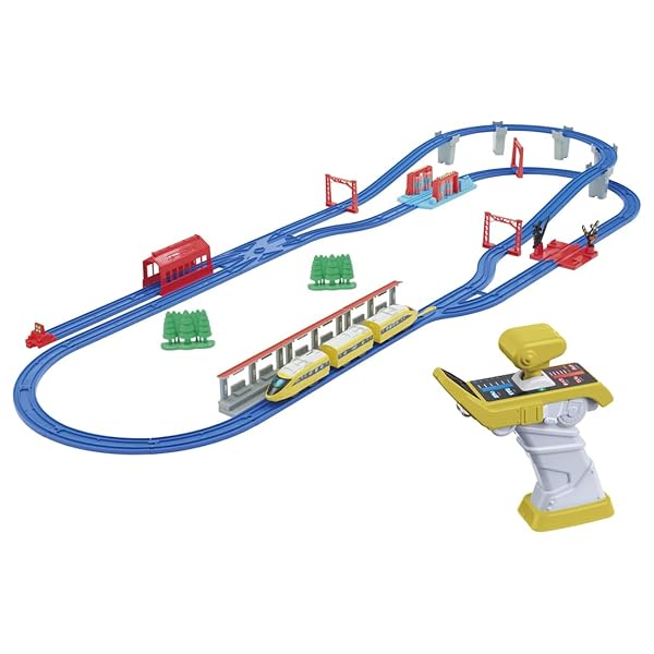 タカラトミー プラレール キミが動かす! グリップマスコン 素早さ黄色 DX書き割り 市街電車 列