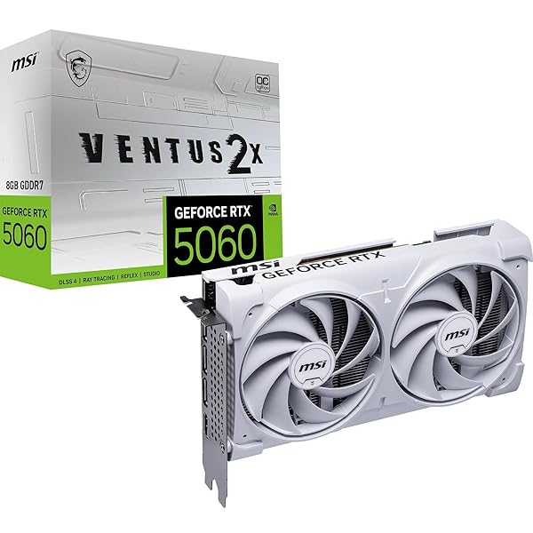 MSI GeForce RTX 5060 8G VENTUS 2X OC WHITE グラフィクスゲーム盤 VD9186